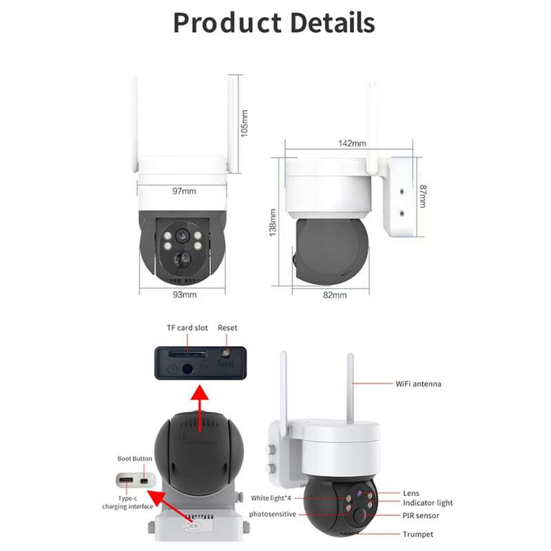 Solar Powered Wireless Security Camera SR-05