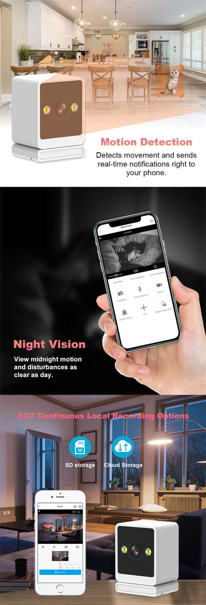 Mini Cube Best Smart Home Camera No Installation DK-07