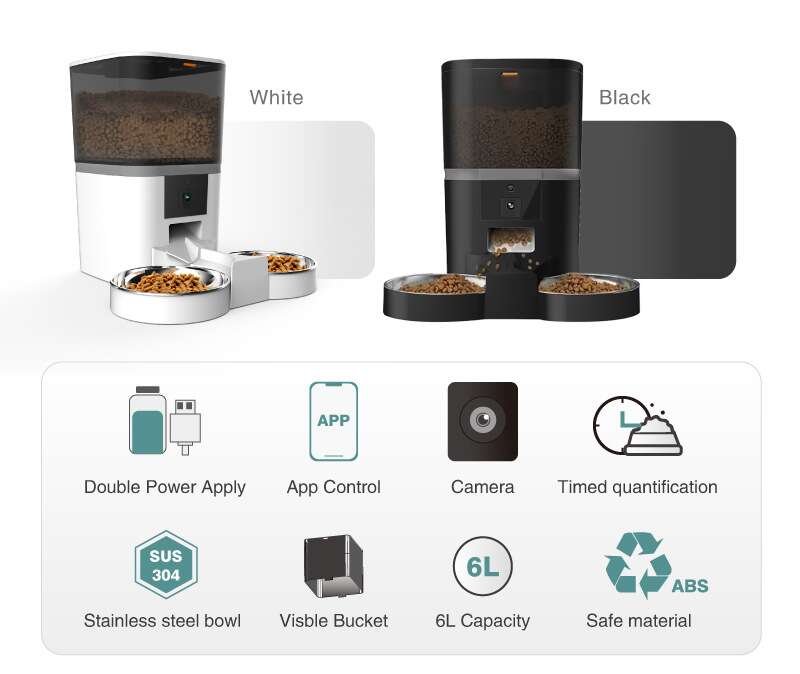 Automatic Feeders For Cats With Camera for monitoring pets PT-04