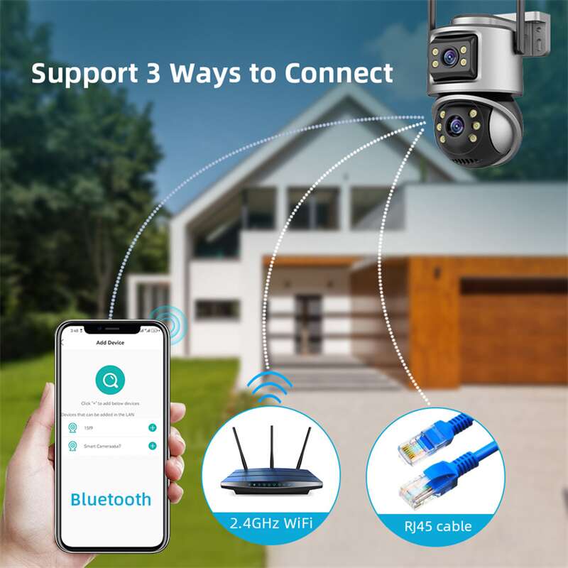 Cctv Outdoor Security Camera With Dual lens SK-19