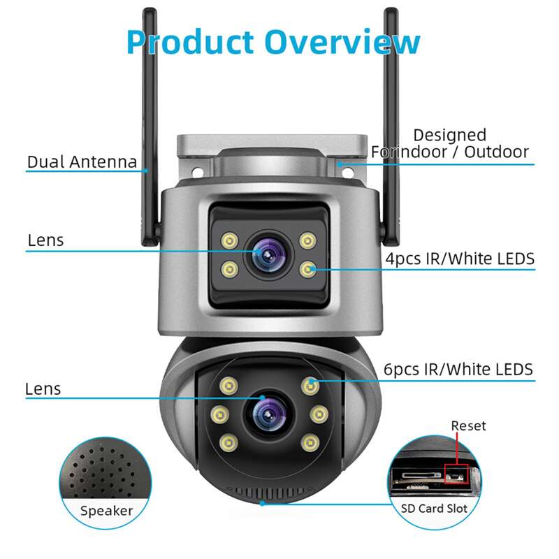 Cctv Outdoor Security Camera With Dual lens SK-19