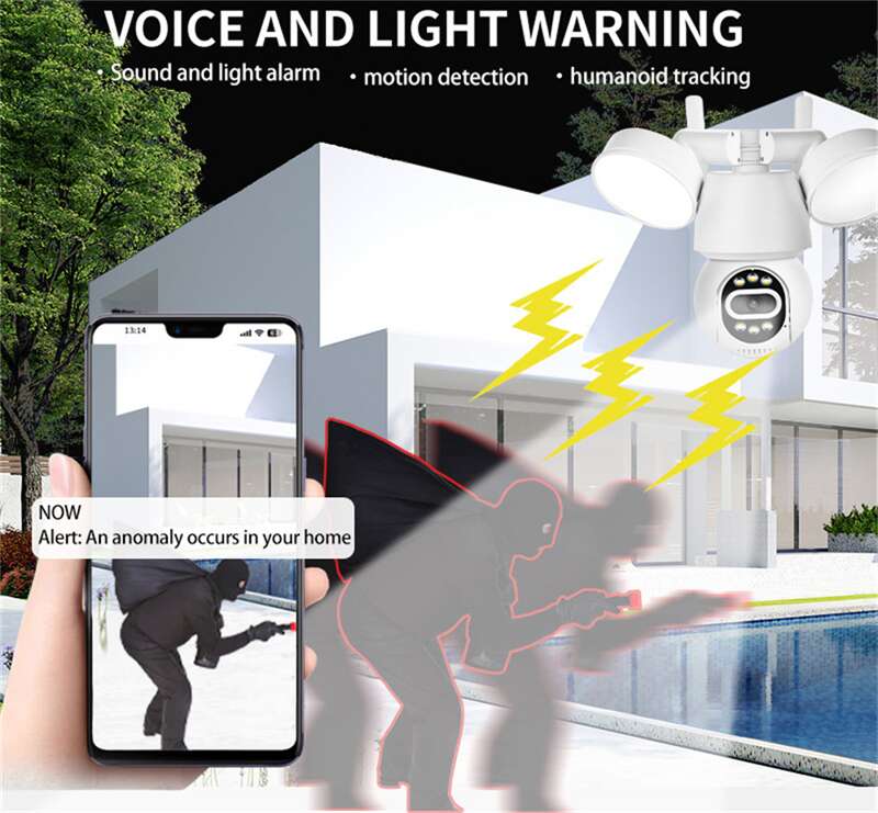High End Wifi Cctv Outdoor Camera With Floodlights SK-20