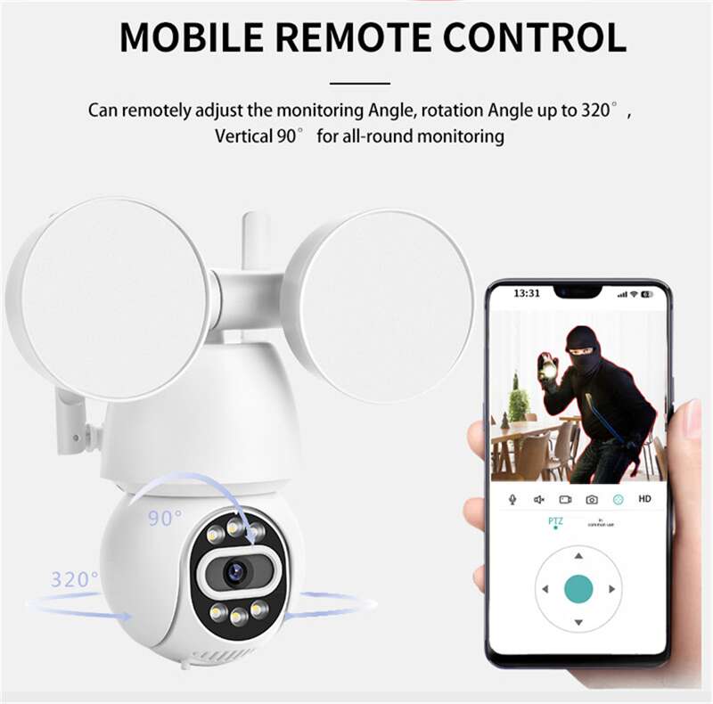 High End Wifi Cctv Outdoor Camera With Floodlights SK-20