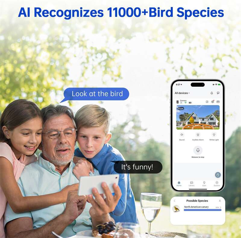 Hanging Digital Bird Feeder With AI Camera PT-10