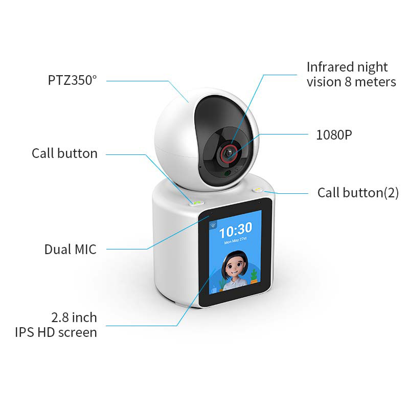 Two Way Video Pet Camera With Screen PT-14