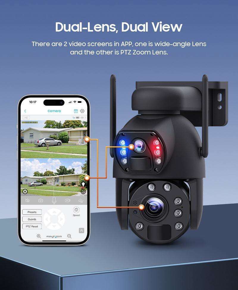 Optical Outdoor Wifi Camera With Solar Panel SR-09