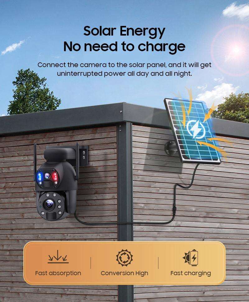 Optical Outdoor Wifi Camera With Solar Panel SR-09