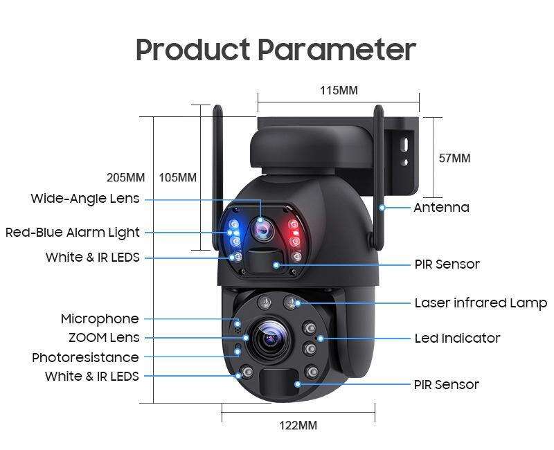 Optical Outdoor Wifi Camera With Solar Panel SR-09