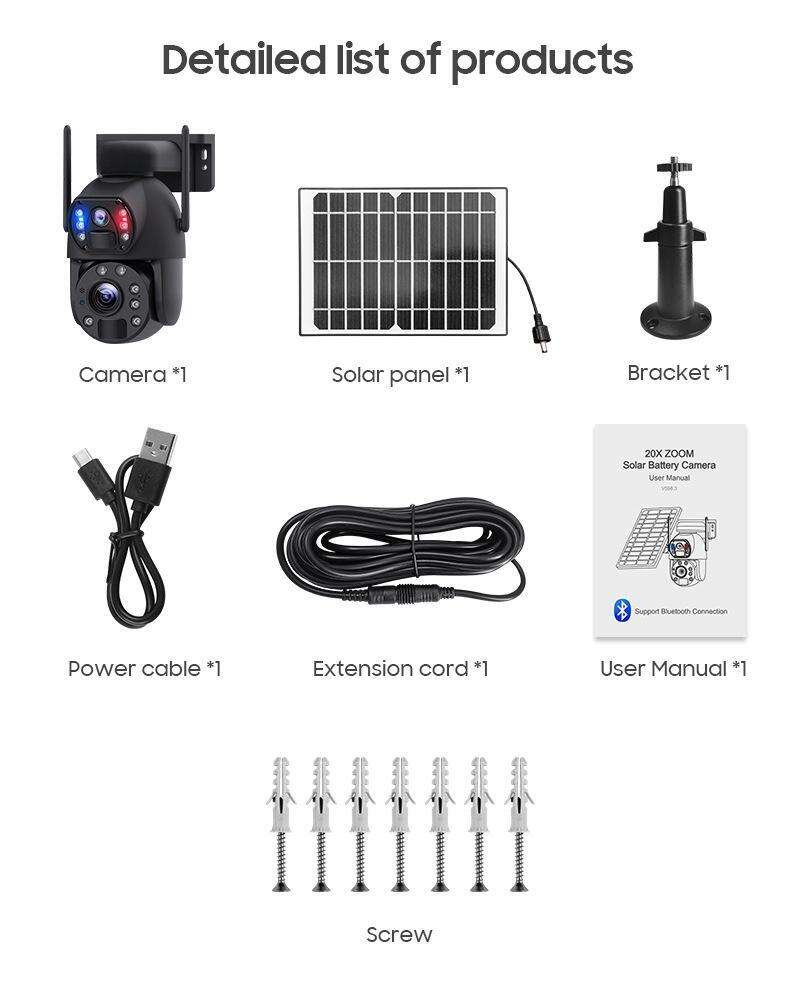 Optical Outdoor Wifi Camera With Solar Panel SR-09