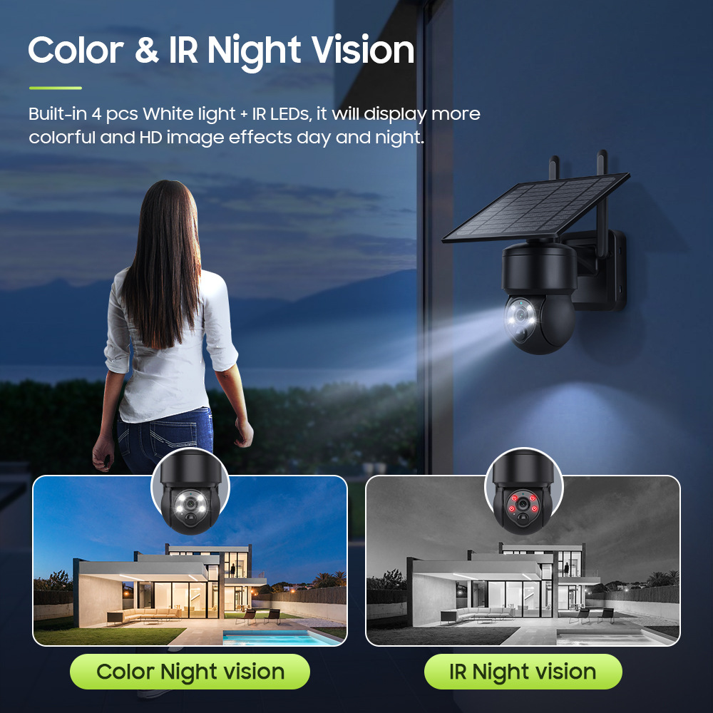 Rechargeable Solar Powered Home Security Wireless Camera SR-10