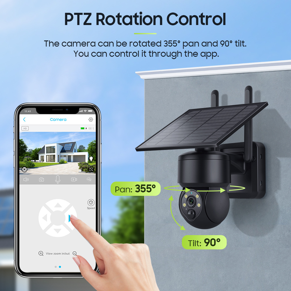 Rechargeable Solar Powered Home Security Wireless Camera SR-10